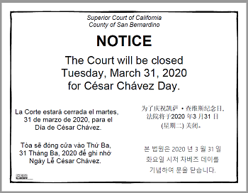 Court Closure Sign 033120